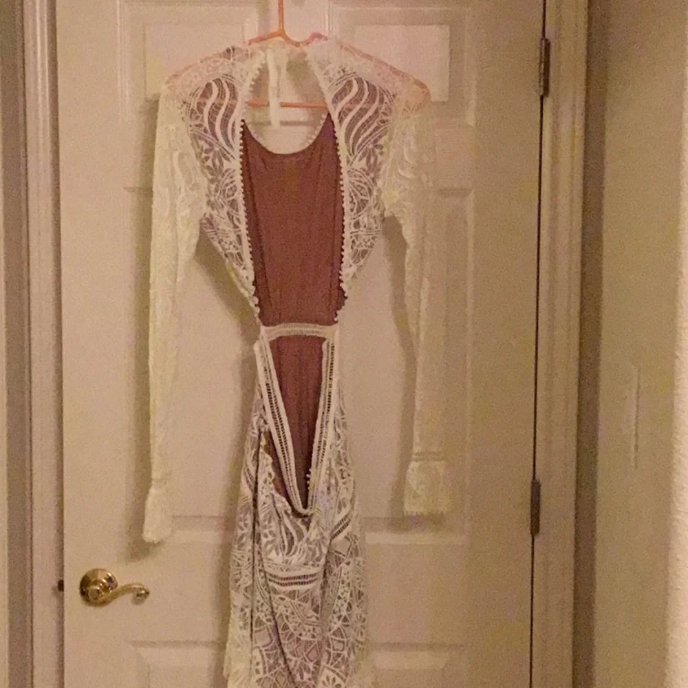 For Love & Lemons Dress, cream color, size M - Picture 2 of 3